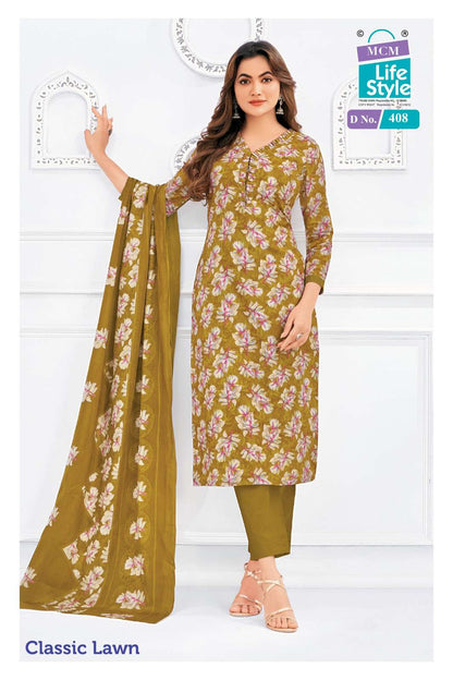 Classic Lawn Vol 4 Mcm Lifestyle Cotton Pant Style Suits Manufacturer Gujarat
