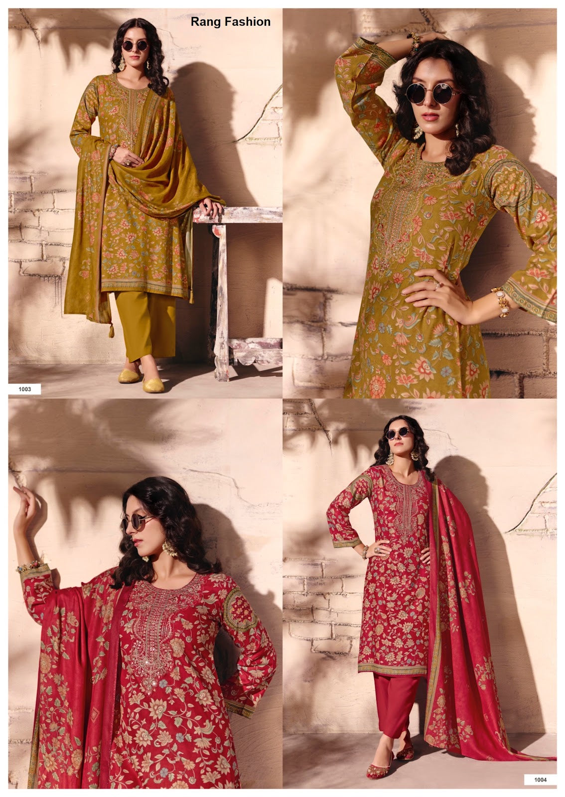 Classic Rang Fashion Pashmina Suits Manufacturer Gujarat