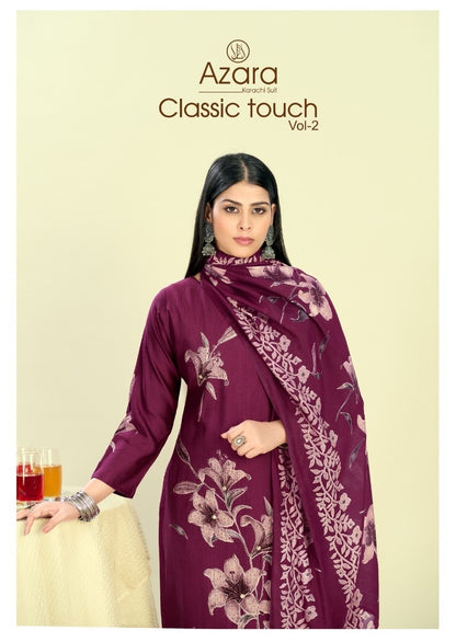 Classic Touch Vol 2 Radhika Fashion Azara Viscose Karachi Salwar Suits Manufacturer Gujarat