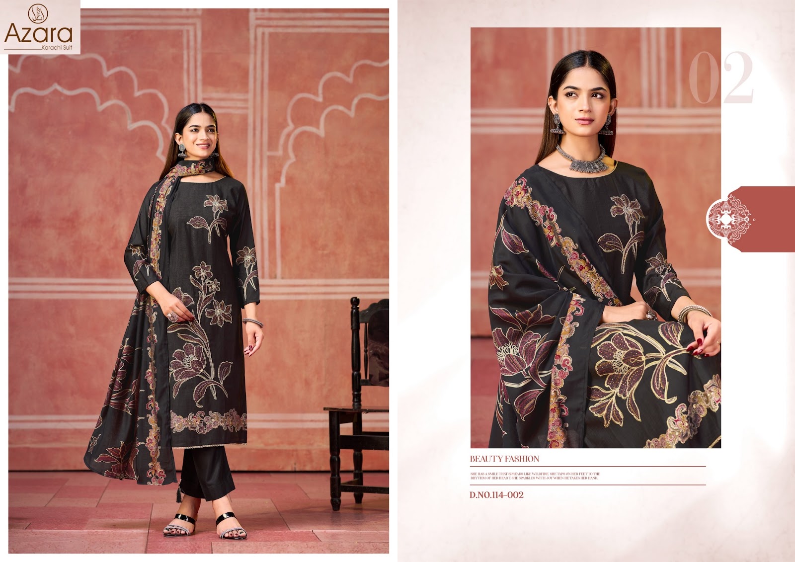 Classic Touch Vol 3 Radhika Fashion Azara Viscose Karachi Salwar Suits Manufacturer Ahmedabad
