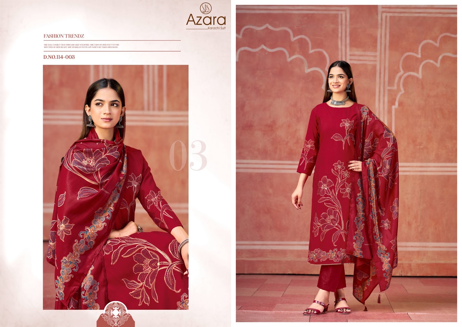 Classic Touch Vol 3 Radhika Fashion Azara Viscose Karachi Salwar Suits Manufacturer Ahmedabad