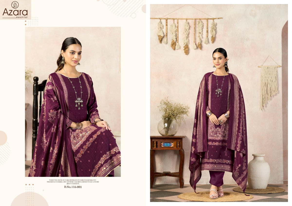 Classic Touch Vol 5 Radhika Fashion Azara Viscose Karachi Salwar Suits Supplier