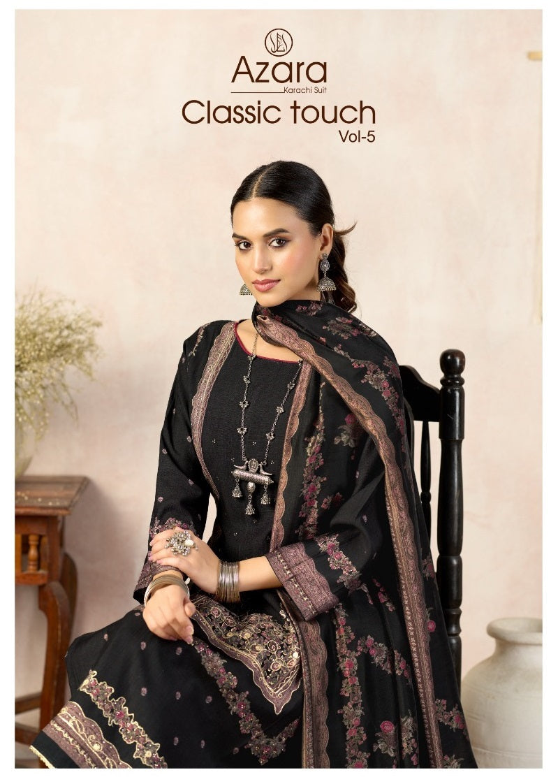 Classic Touch Vol 5 Radhika Fashion Azara Viscose Karachi Salwar Suits Supplier