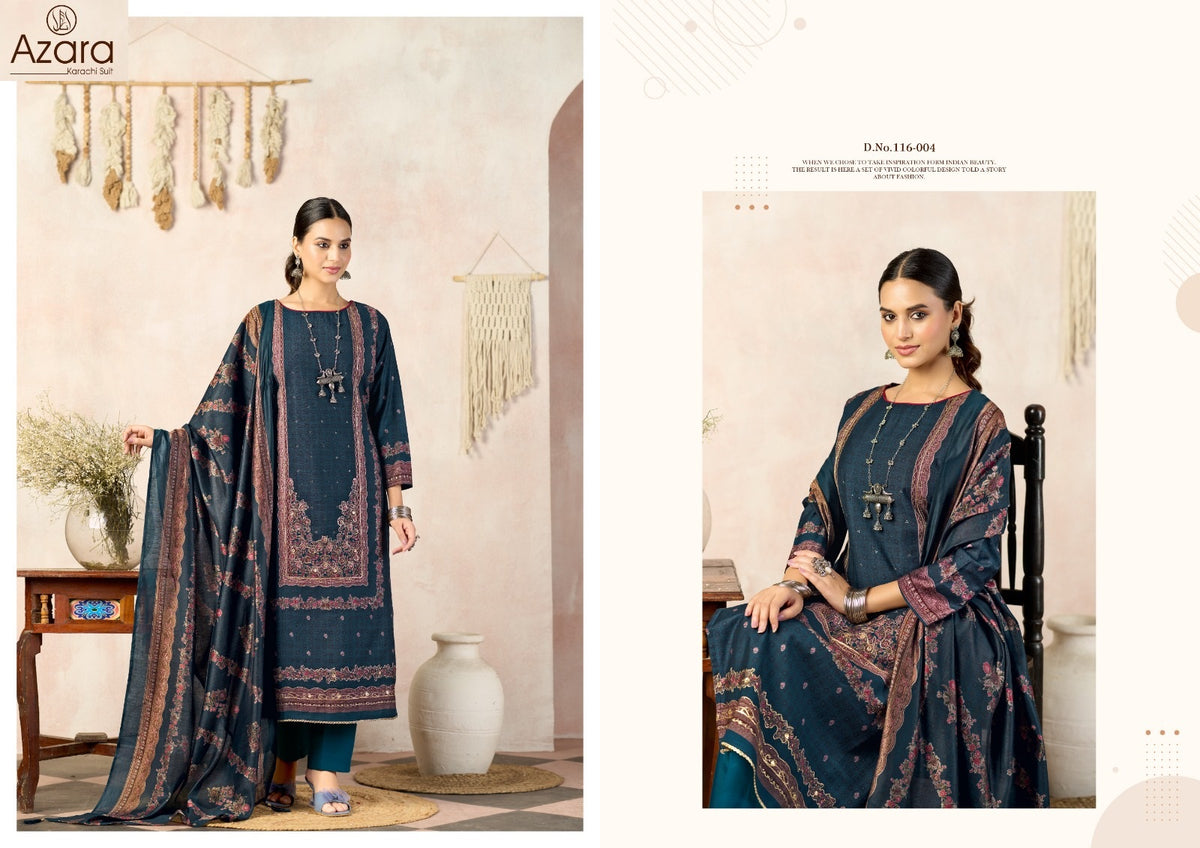 Classic Touch Vol 5 Radhika Fashion Azara Viscose Karachi Salwar Suits Supplier