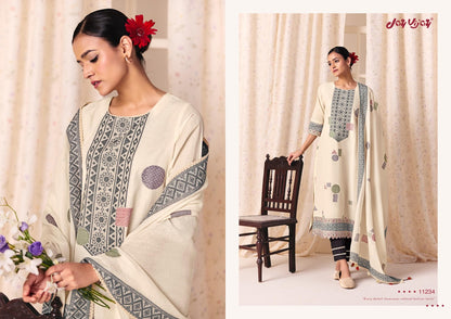 Classic Vibes Jay Vijay Cotton Jacquard Pant Style Suits Wholesale Price