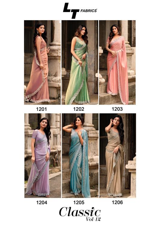 Classic Vol 12 Lt Fabrics Silk Sarees Exporter