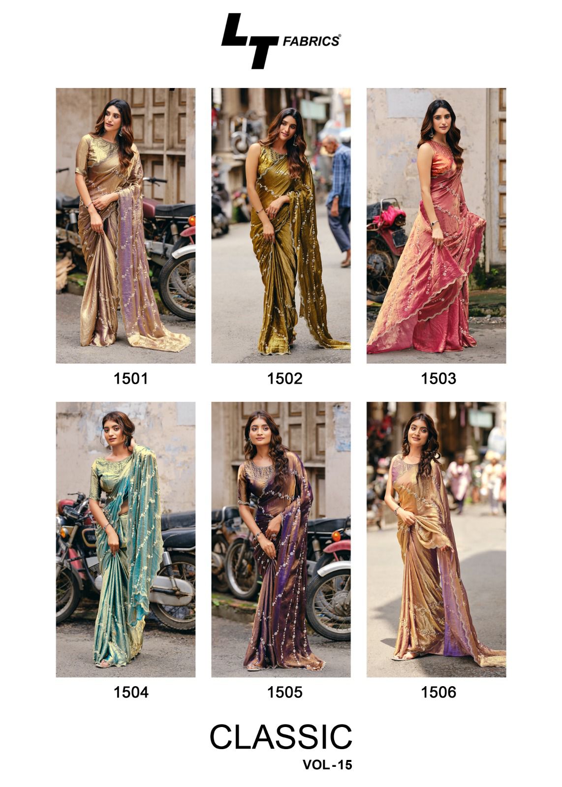 Classic Vol 15 Lt Fabrics Silk Sarees Exporter Ahmedabad