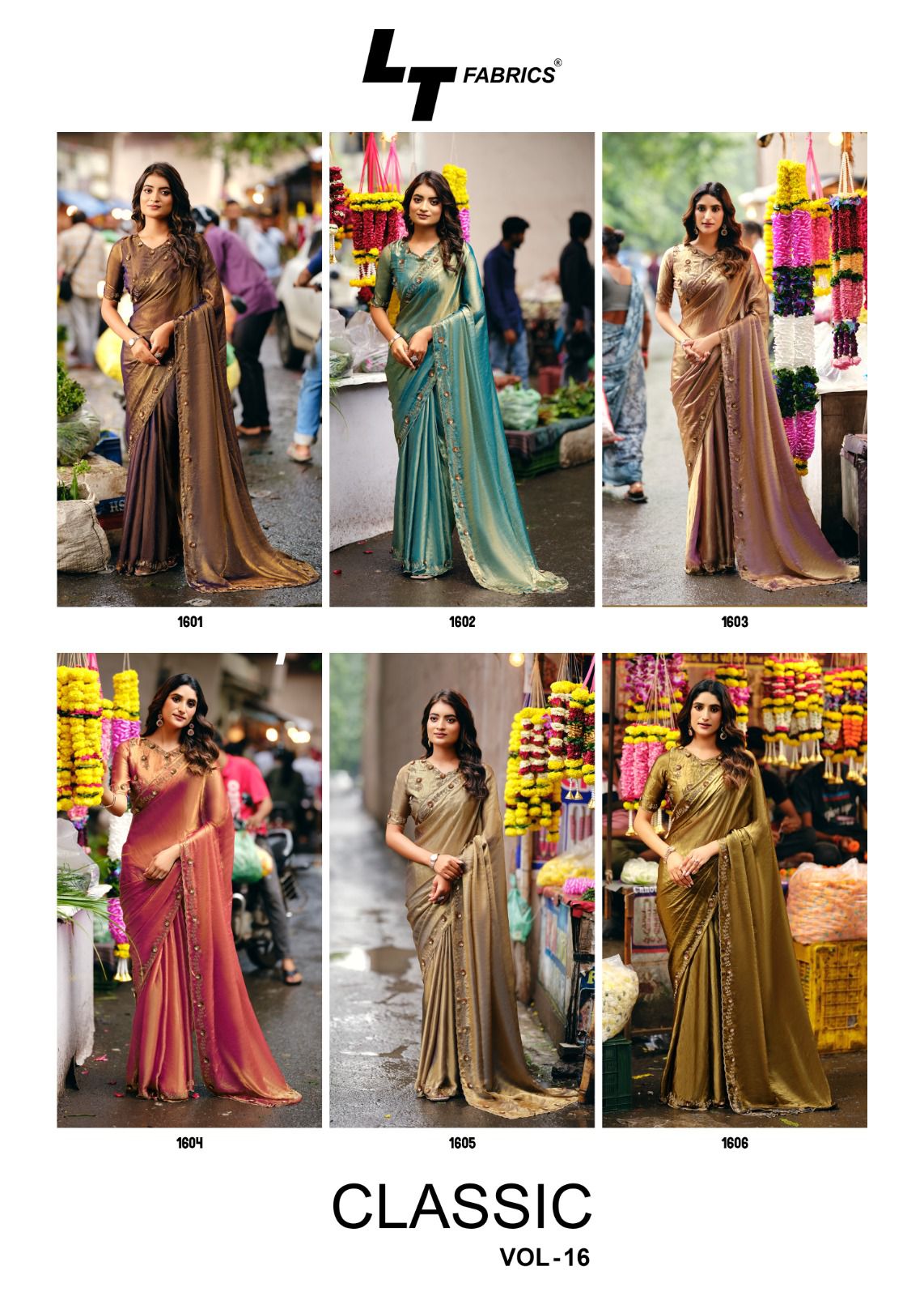 Classic Vol 16 Lt Fabrics Silk Sarees Supplier India