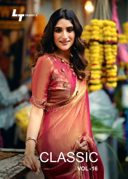 Classic Vol 16 Lt Fabrics Silk Sarees Supplier India