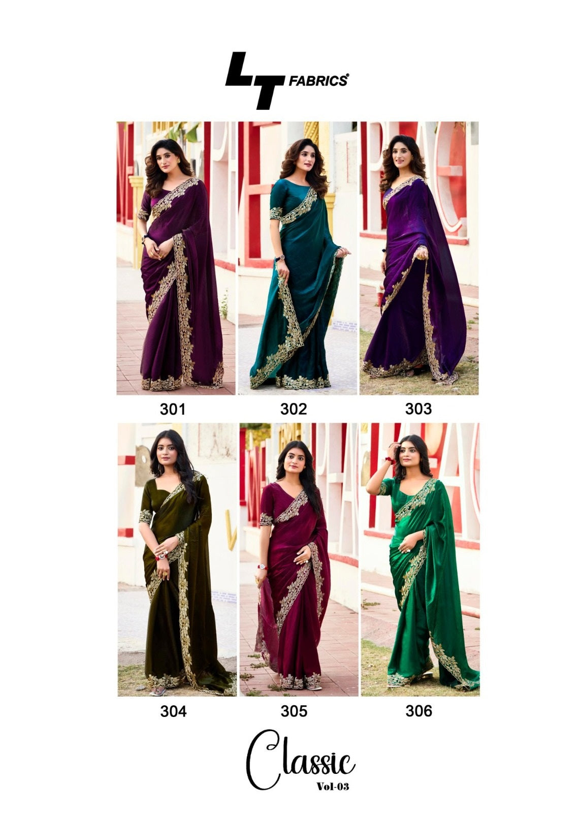 Classic Vol 3 Lt Fabrics Silk Sarees Manufacturer Ahmedabad