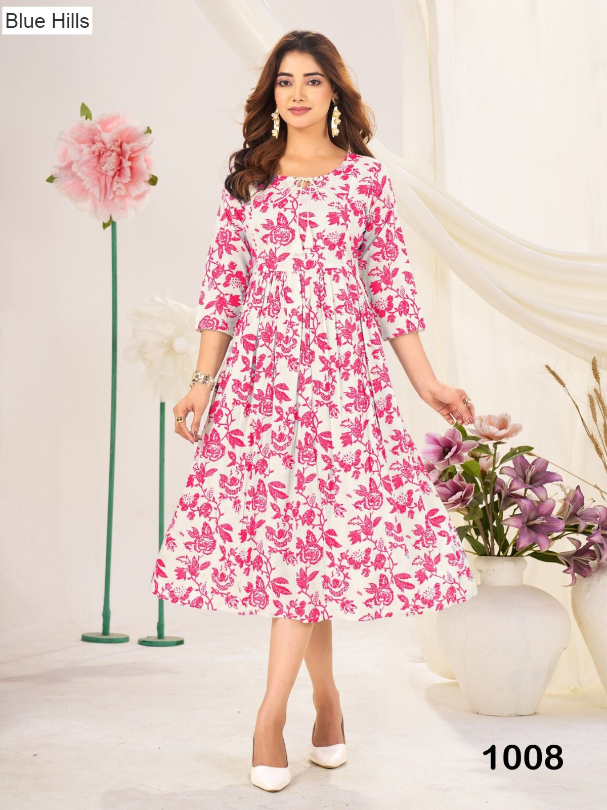 Classmate Blue Hills Rayon 14Kg Anarkali Kurtis Manufacturer Ahmedabad