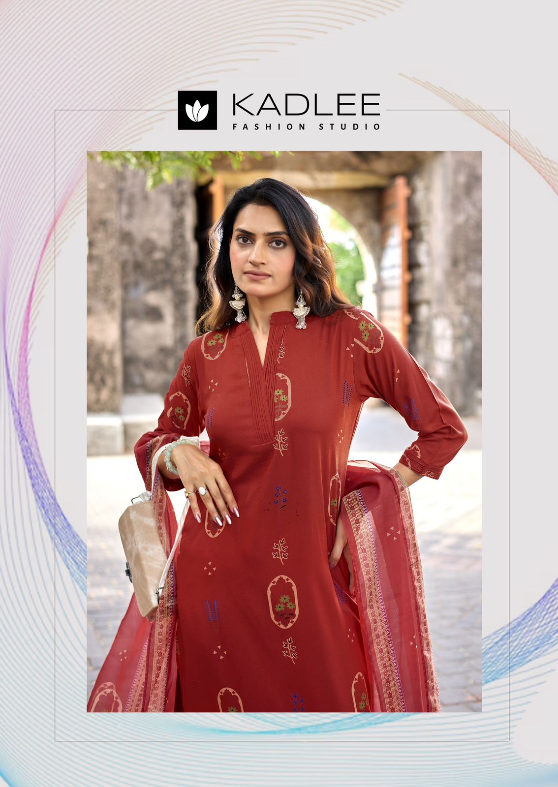Classy Look Kadlee Rayon Readymade Plazzo Style Suits Wholesale Rate