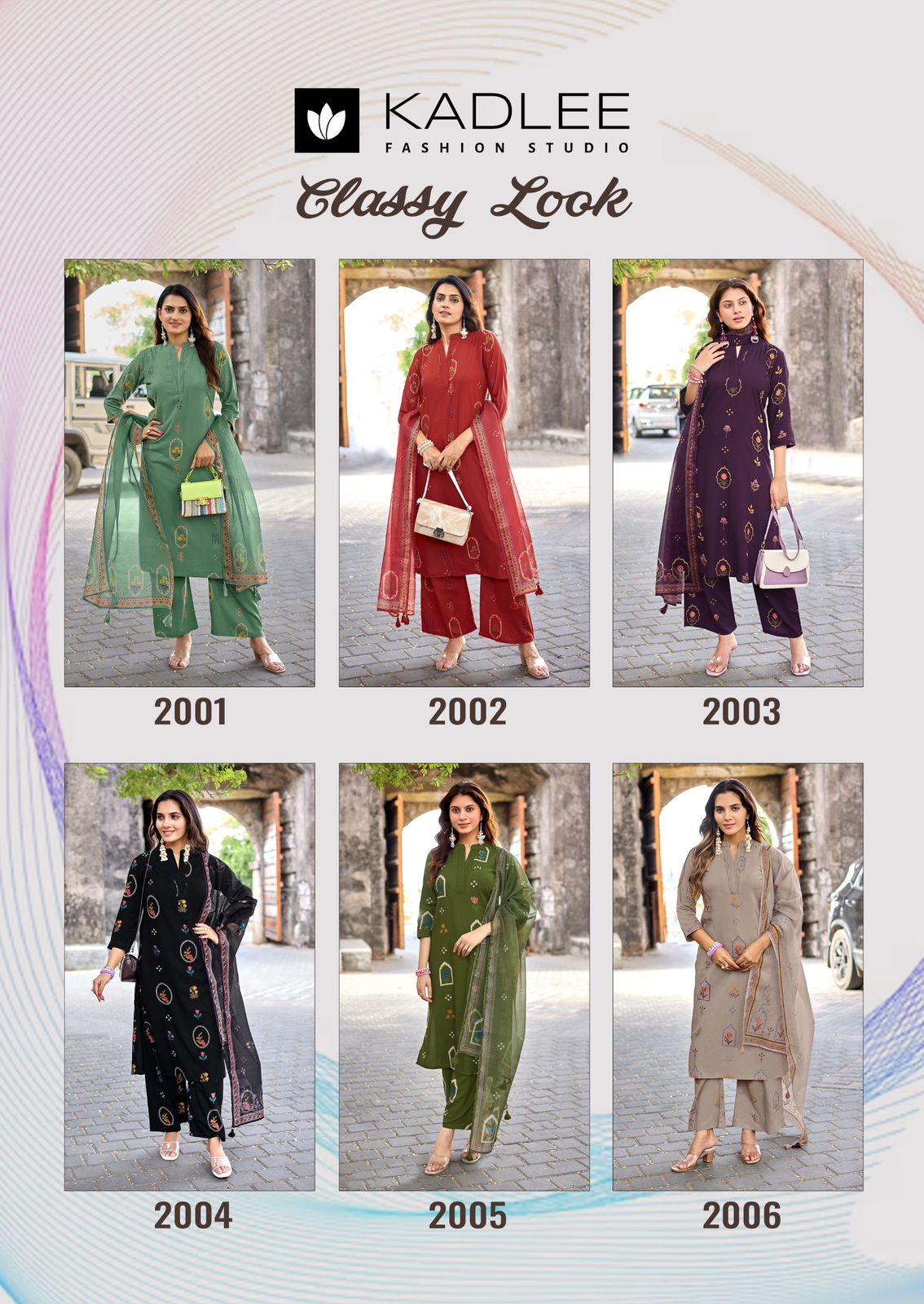 Classy Look Kadlee Rayon Readymade Plazzo Style Suits Wholesale Rate