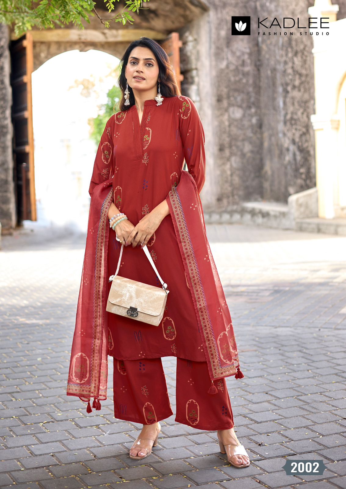 Classy Look Kadlee Rayon Readymade Plazzo Style Suits Wholesale Rate