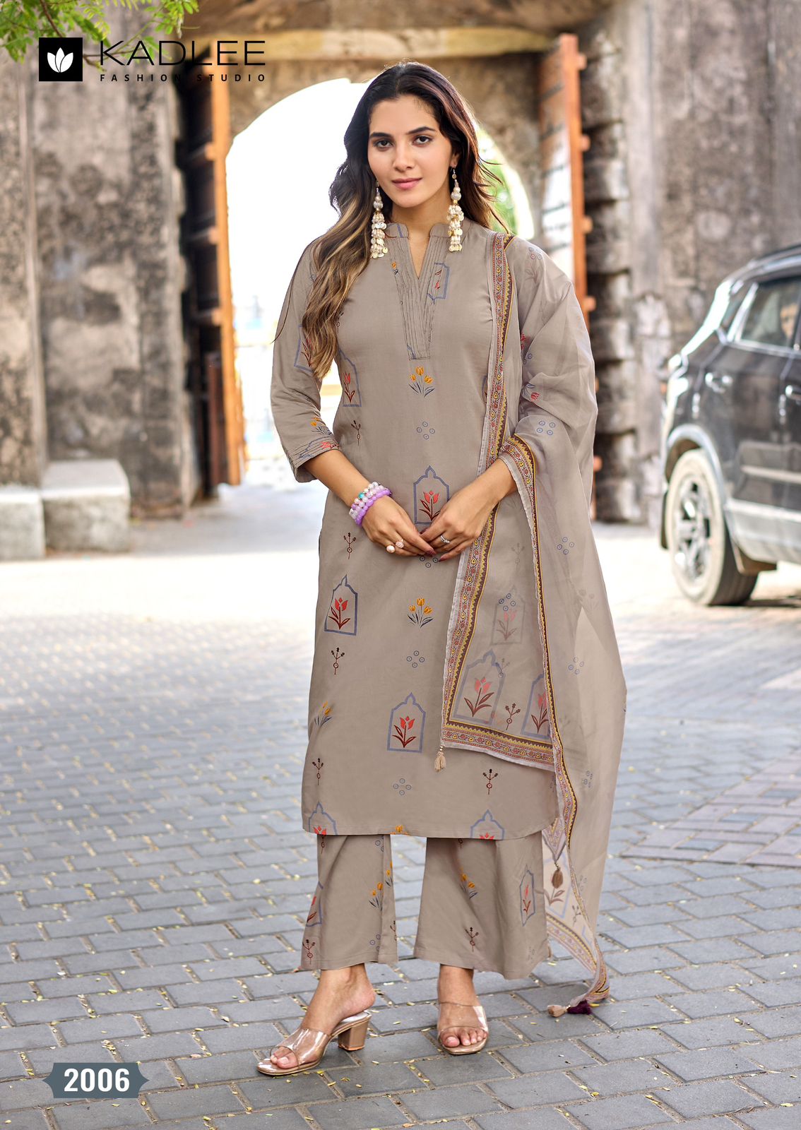 Classy Look Kadlee Rayon Readymade Plazzo Style Suits Wholesale Rate