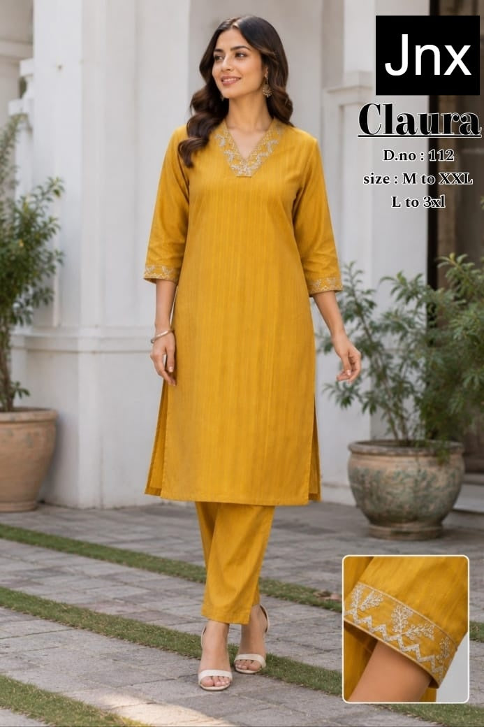 Claura Jnx Kurti Pant Set Supplier Ahmedabad