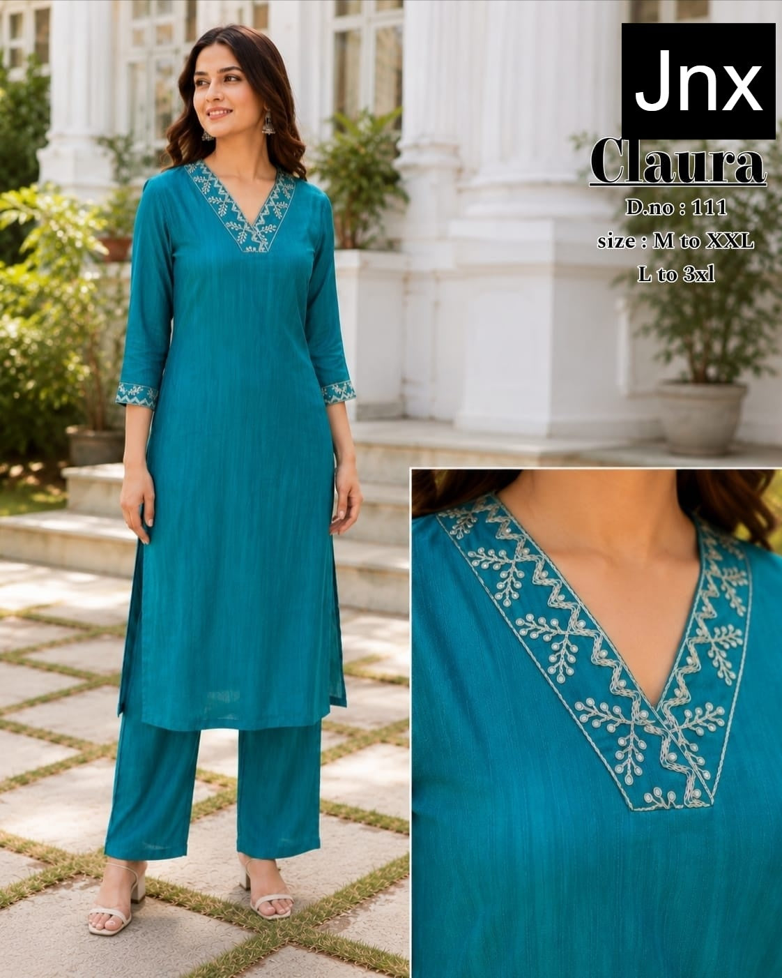 Claura Jnx Kurti Pant Set Supplier Ahmedabad