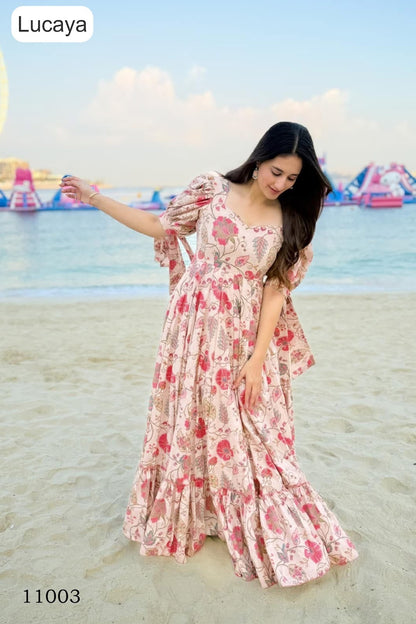 Clora Vol 11 Lucaya Rayon One Piece Gown Wholesale Price