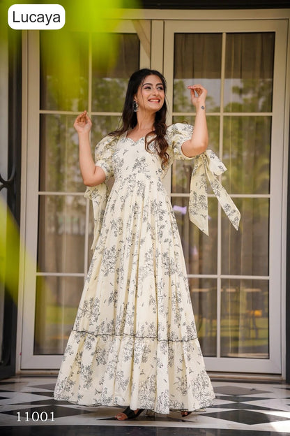 Clora Vol 11 Lucaya Rayon One Piece Gown Wholesale Price