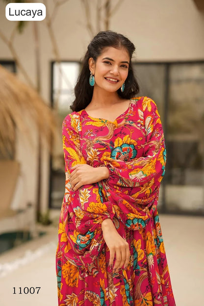 Clora Vol 11 Lucaya Rayon One Piece Gown Wholesale Price