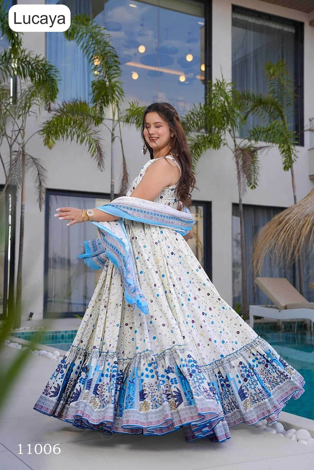 Clora Vol 11 Lucaya Rayon One Piece Gown Wholesale Price