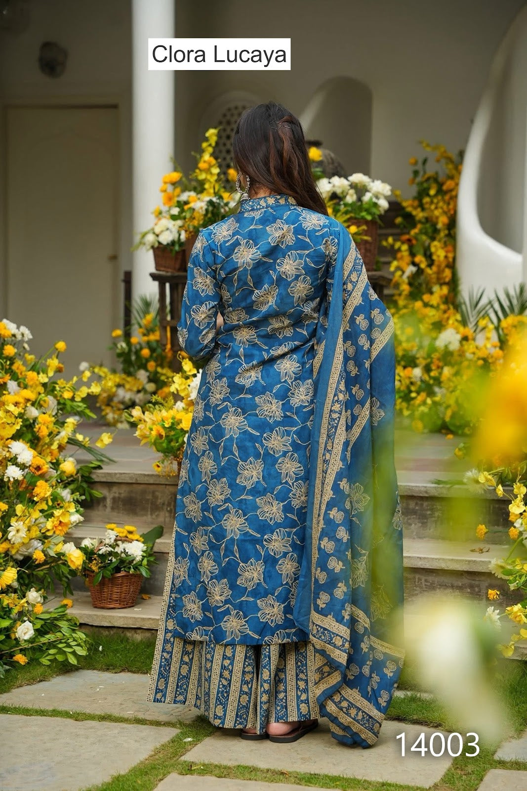 Clora Vol 14 Lucaya Muslin Readymade Plazzo Style Suits Wholesaler Gujarat