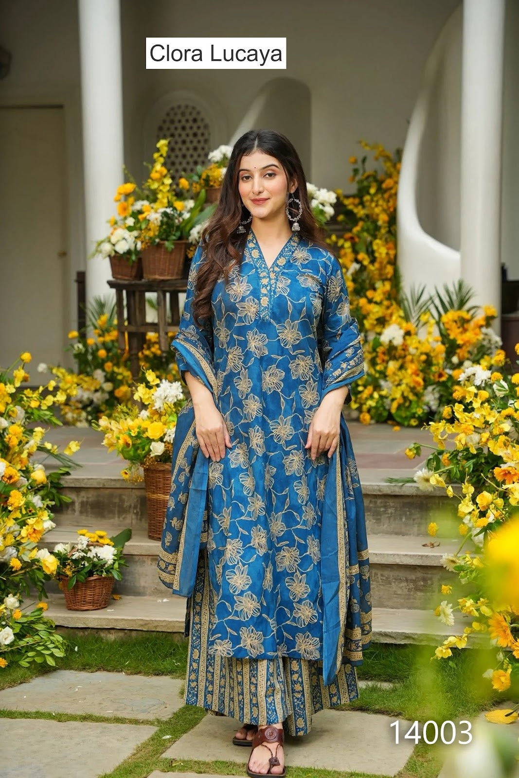 Clora Vol 14 Lucaya Muslin Readymade Plazzo Style Suits Wholesaler Gujarat