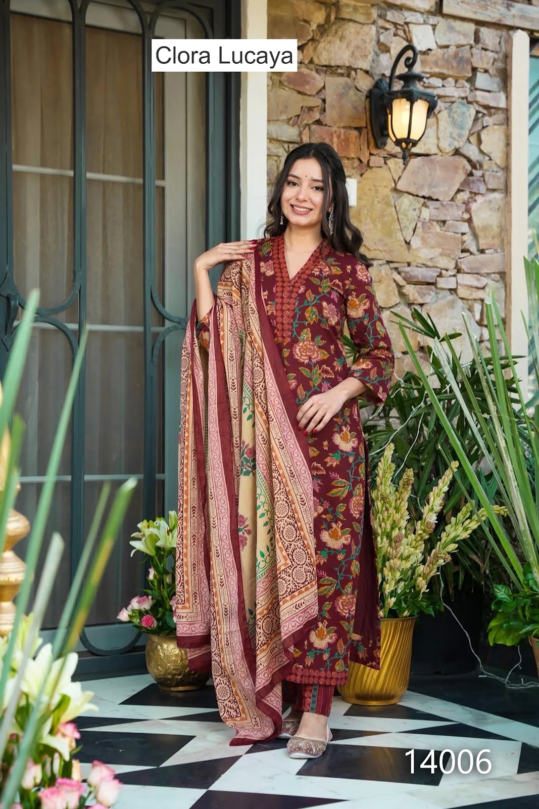 Clora Vol 14 Lucaya Muslin Readymade Plazzo Style Suits Wholesaler Gujarat