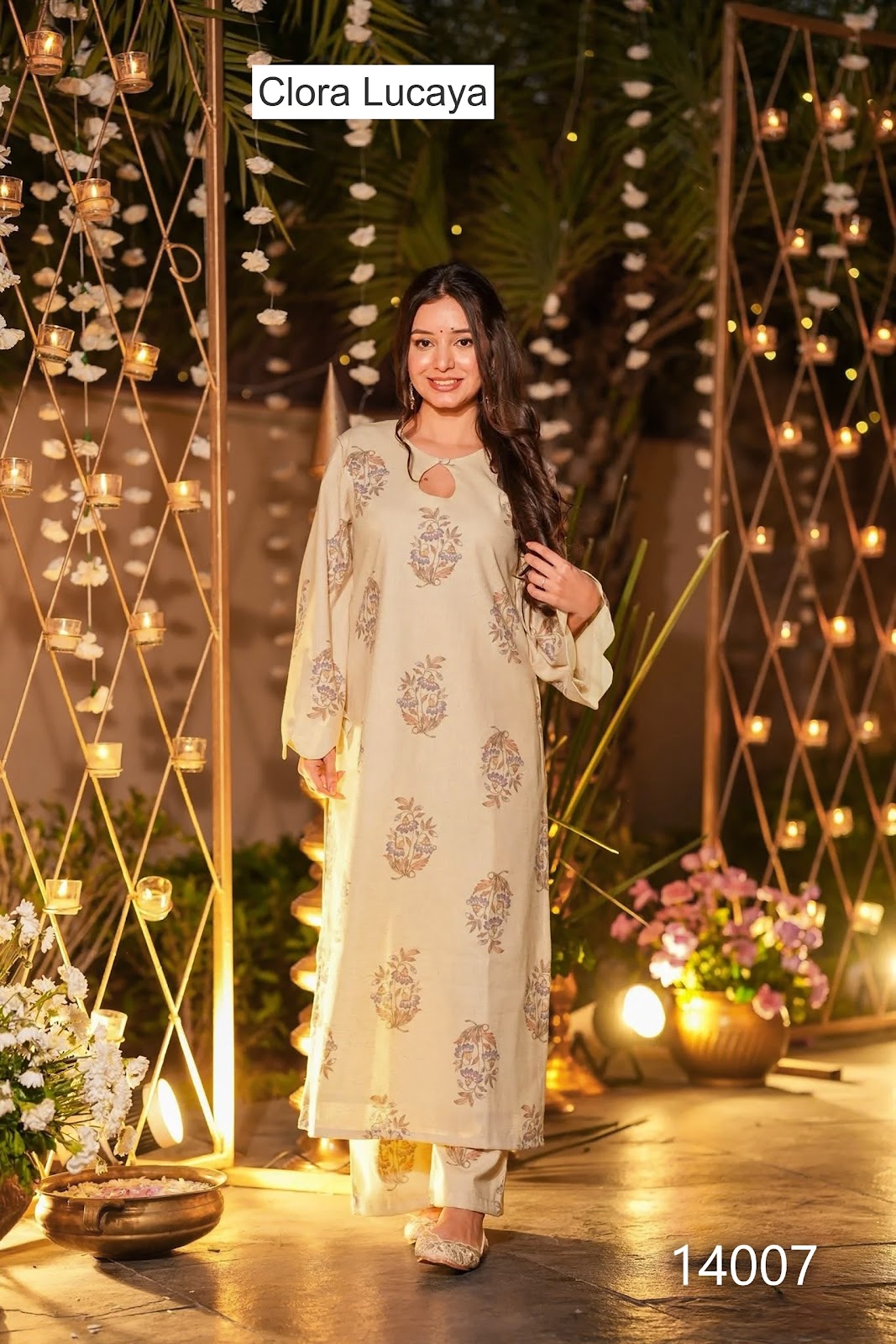 Clora Vol 14 Lucaya Muslin Readymade Plazzo Style Suits Wholesaler Gujarat