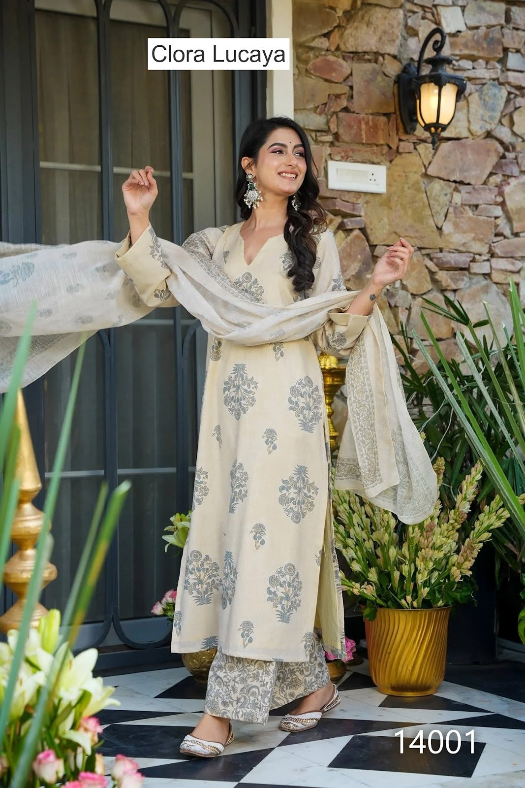 Clora Vol 14 Lucaya Muslin Readymade Plazzo Style Suits Wholesaler Gujarat