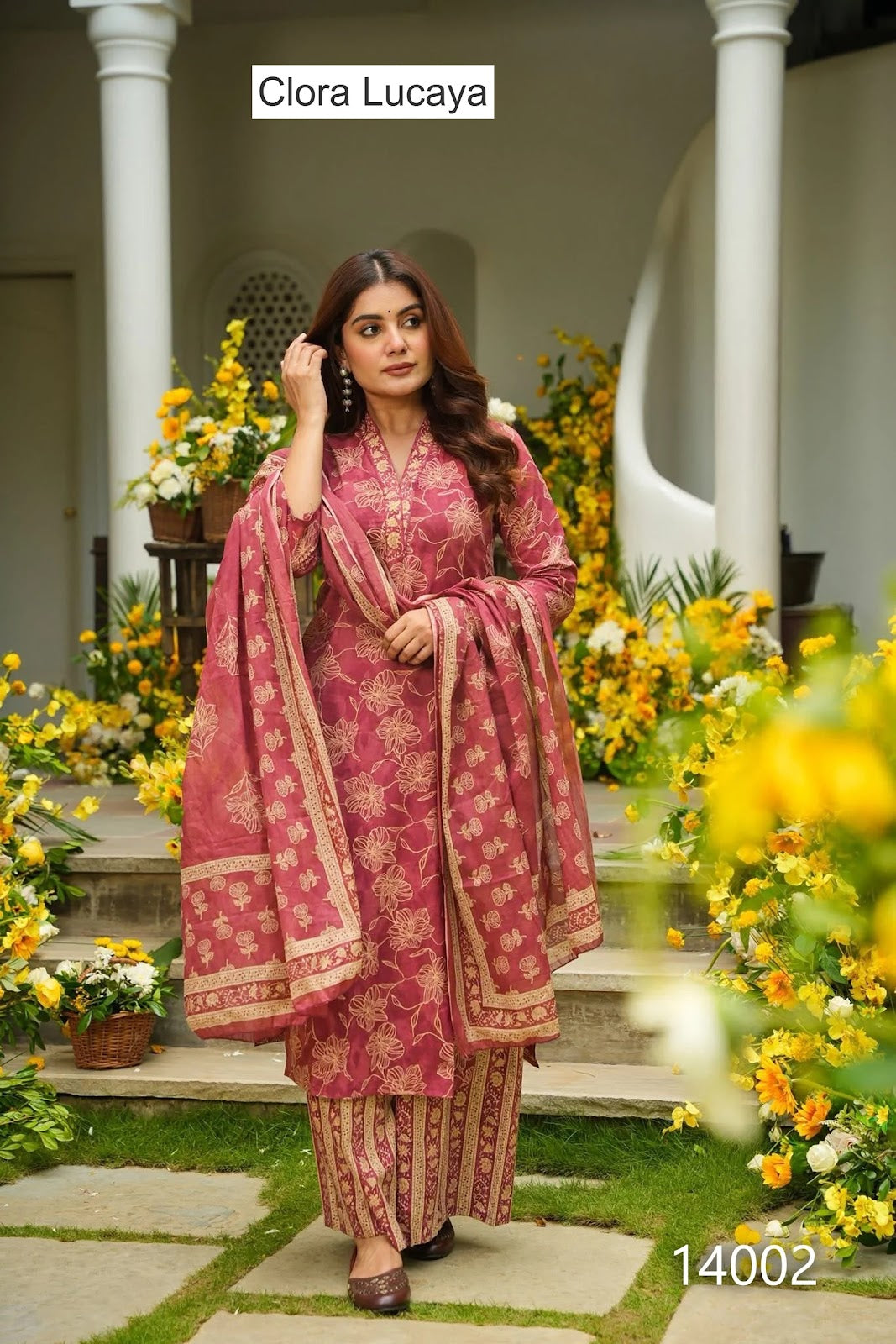 Clora Vol 14 Lucaya Muslin Readymade Plazzo Style Suits Wholesaler Gujarat