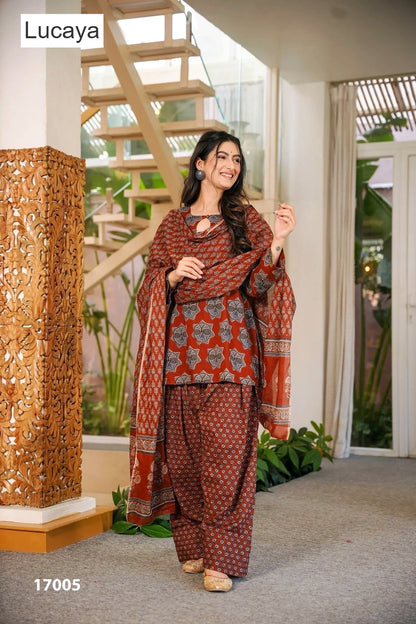 Clora Vol 17 Lucaya Cambric Cotton Readymade Suits Wholesale Price