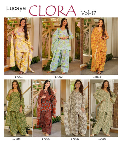 Clora Vol 17 Lucaya Cambric Cotton Readymade Suits Wholesale Price