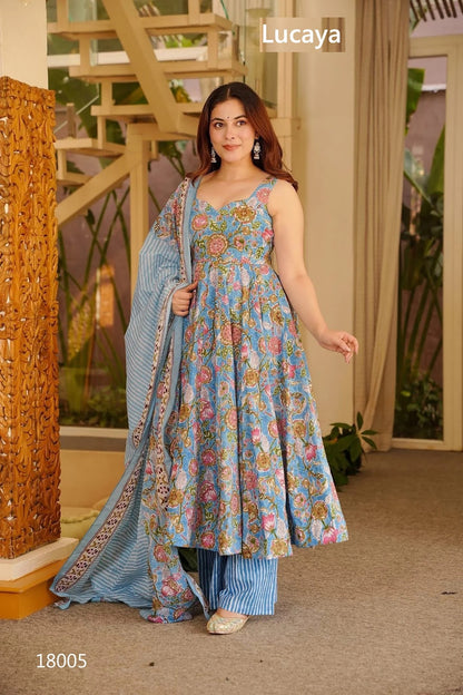 Clora Vol 18 Lucaya Muslin Readymade Suits Manufacturer India