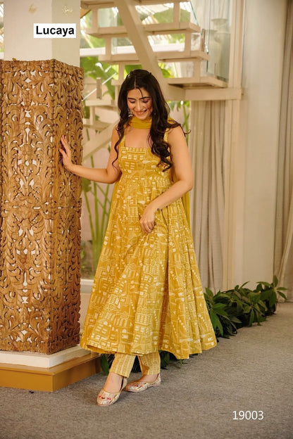 Clora Vol 19 Lucaya Muslin Readymade Suits Supplier India