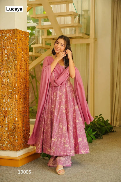 Clora Vol 19 Lucaya Muslin Readymade Suits Supplier India