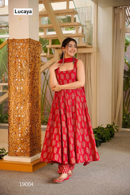 Clora Vol 19 Lucaya Muslin Readymade Suits Supplier India