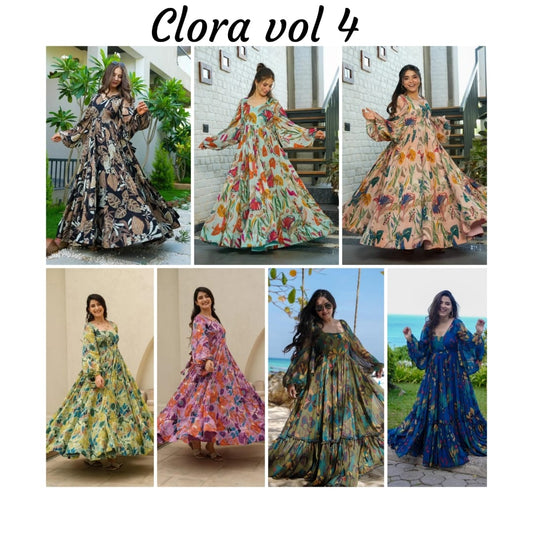 Clora Vol 4 Lucaya One Piece Gown Exporter India