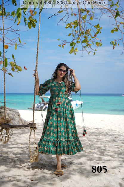 Clora Vol 8 801-806 Lucaya Heavy Rayon One Piece Wholesale Price