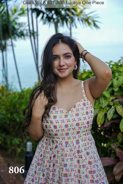 Clora Vol 8 801-806 Lucaya Heavy Rayon One Piece Wholesale Price