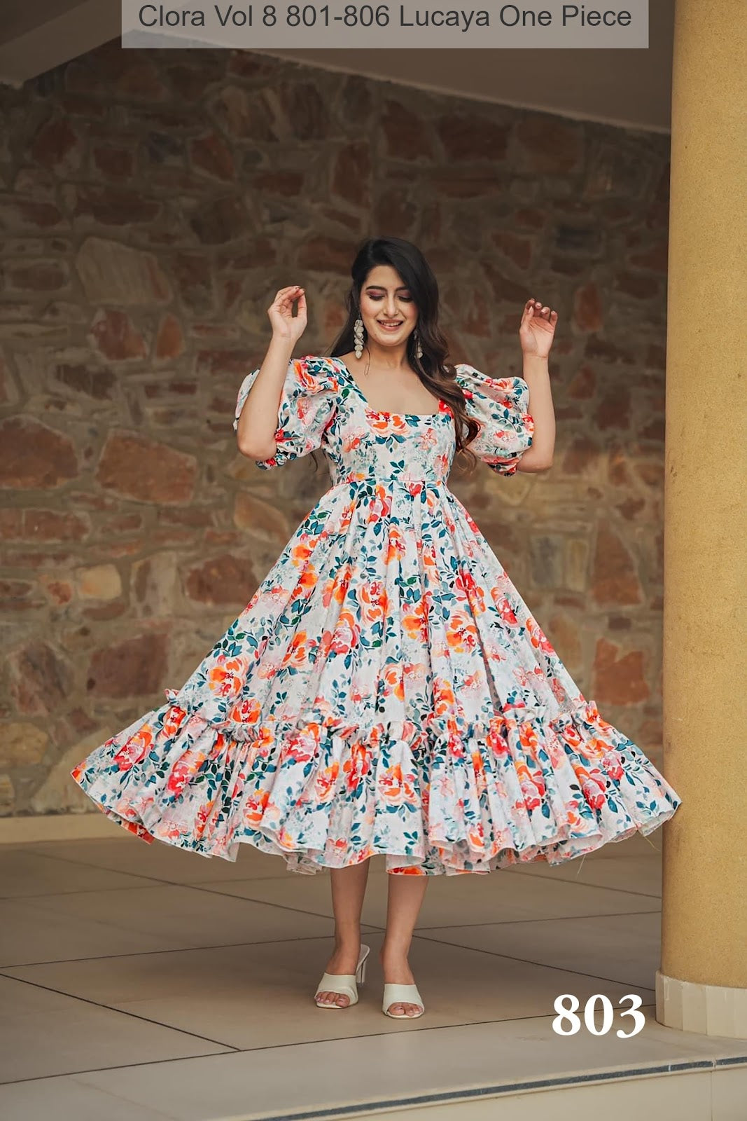 Clora Vol 8 801-806 Lucaya Heavy Rayon One Piece Wholesale Price