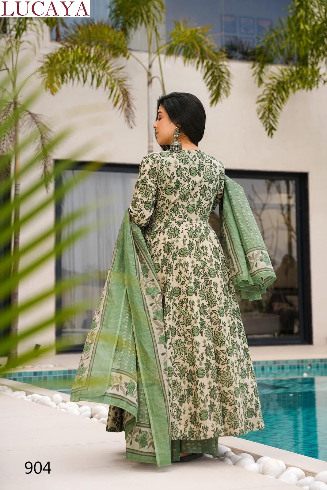 Clora Vol 9 Lucaya Mal Cotton Readymade Anarkali Suits Wholesaler Ahmedabad