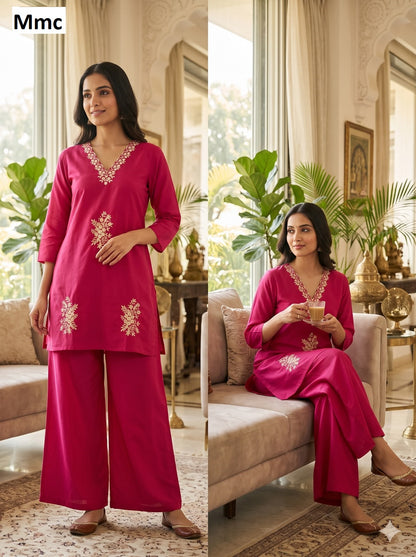 Clover Flower Mmc Dhabu Cotton Co Ord Set Supplier India