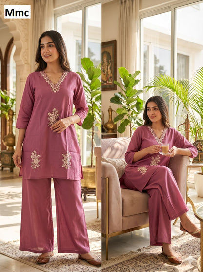 Clover Flower Mmc Dhabu Cotton Co Ord Set Supplier India