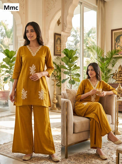 Clover Flower Mmc Dhabu Cotton Co Ord Set Supplier India