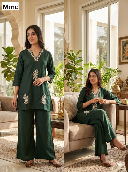 Clover Flower Mmc Dhabu Cotton Co Ord Set Supplier India