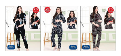Cm001 Slumber Rayon Feeding Co-Ord Set Manufacturer Ahmedabad