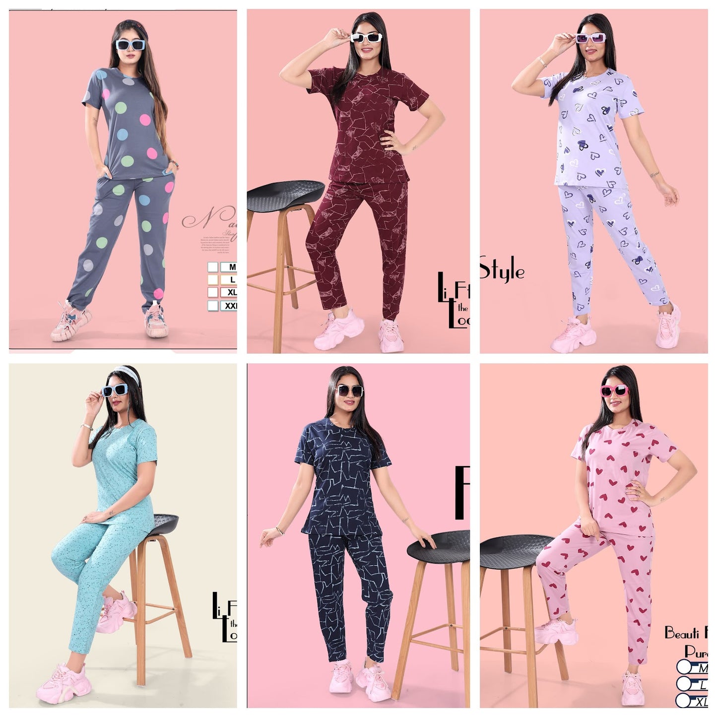 Co-Ords Aview Hosiery Pyjama Night Suits Manufacturer India