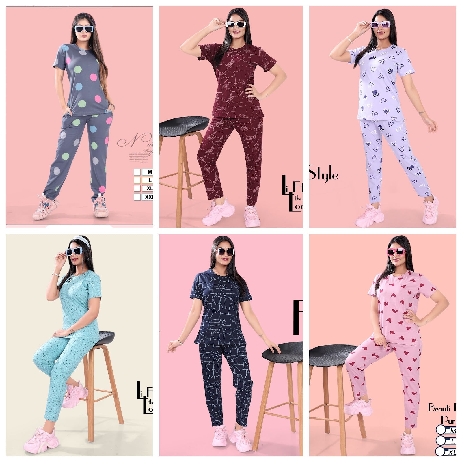 Co-Ords Aview Hosiery Pyjama Night Suits Manufacturer India