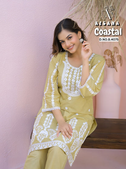 Coastal Afsana Cotton Co Ord Set Manufacturer Ahmedabad